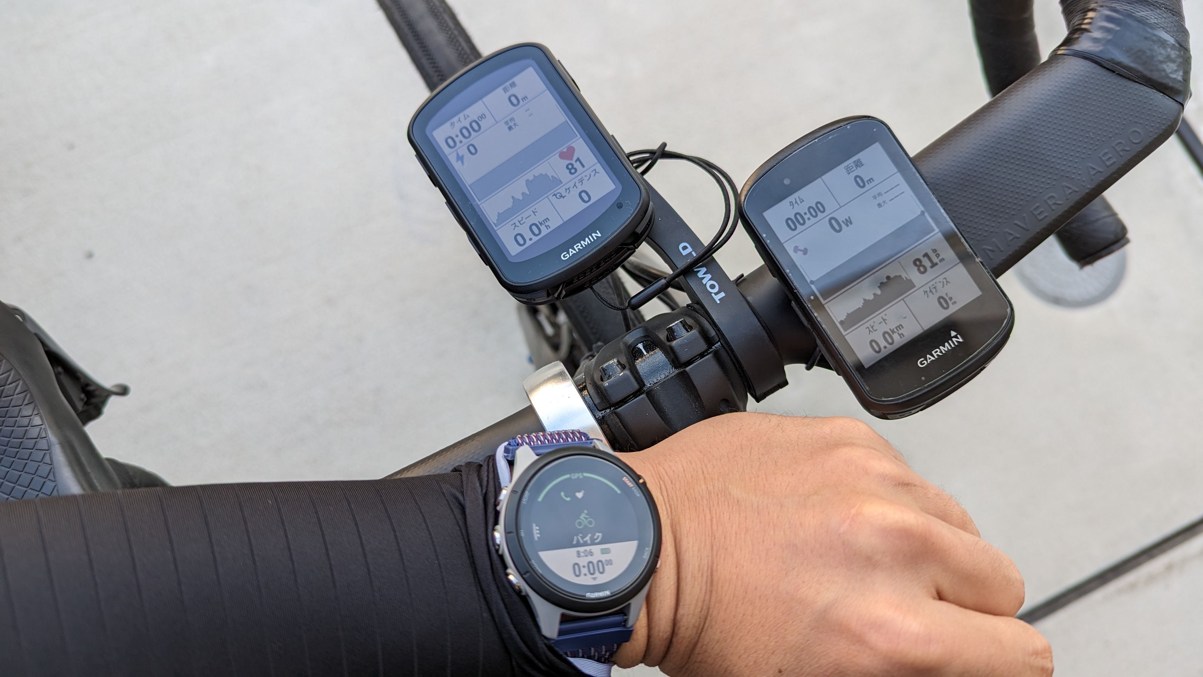 GARMINデバイス3台で同時にロギング