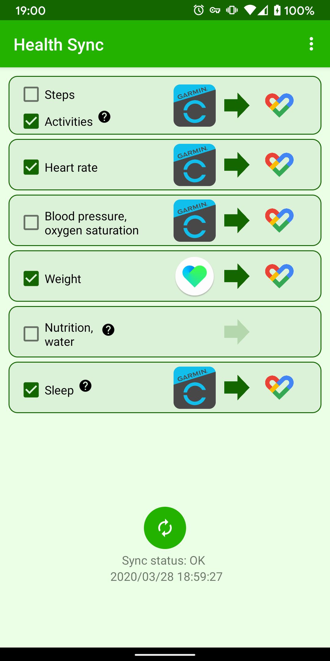 health sync