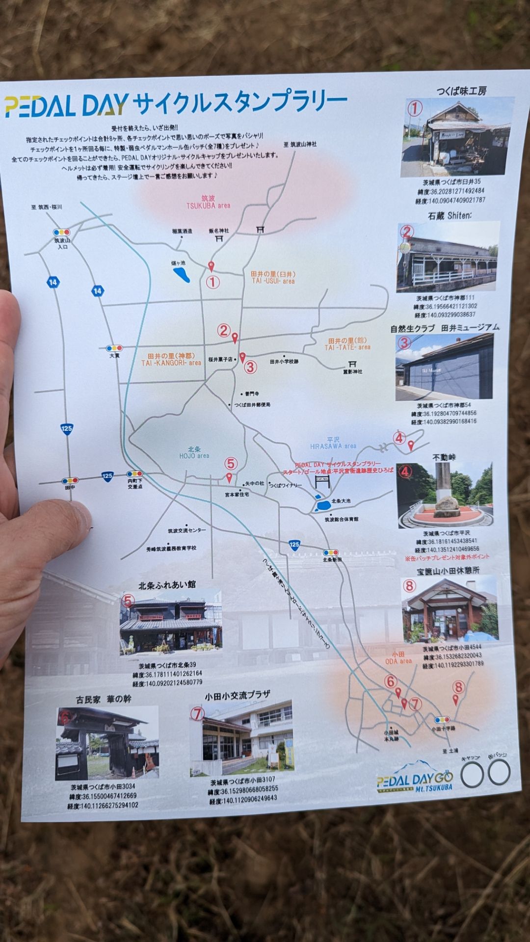 ゆるいサイクルイベントなので、最短で回ると総距離は20kmほど