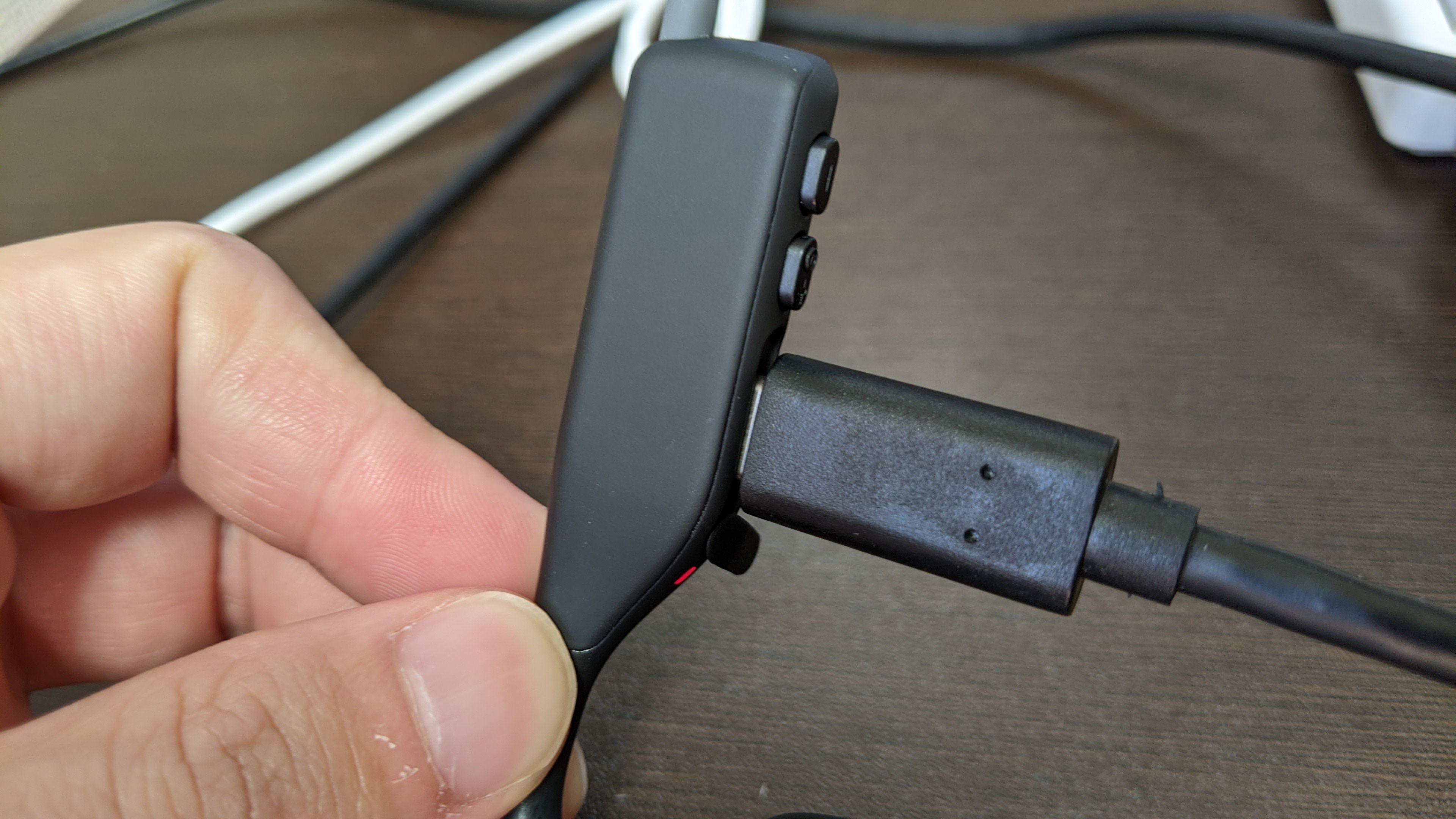 USB typeCで充電できる