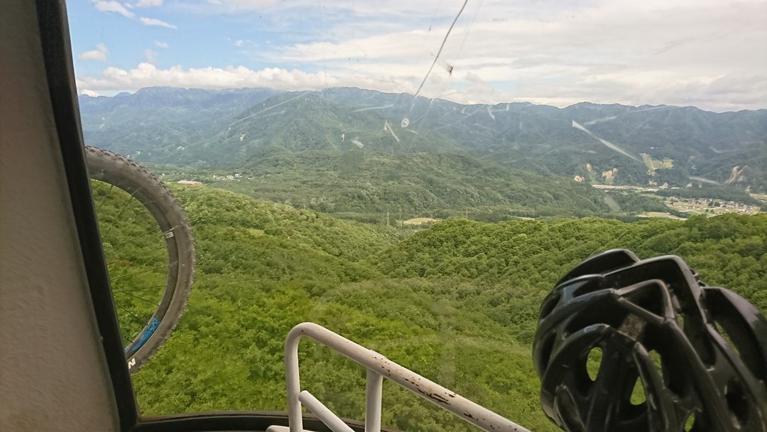 白馬岩岳MTBコースへ行ってきた