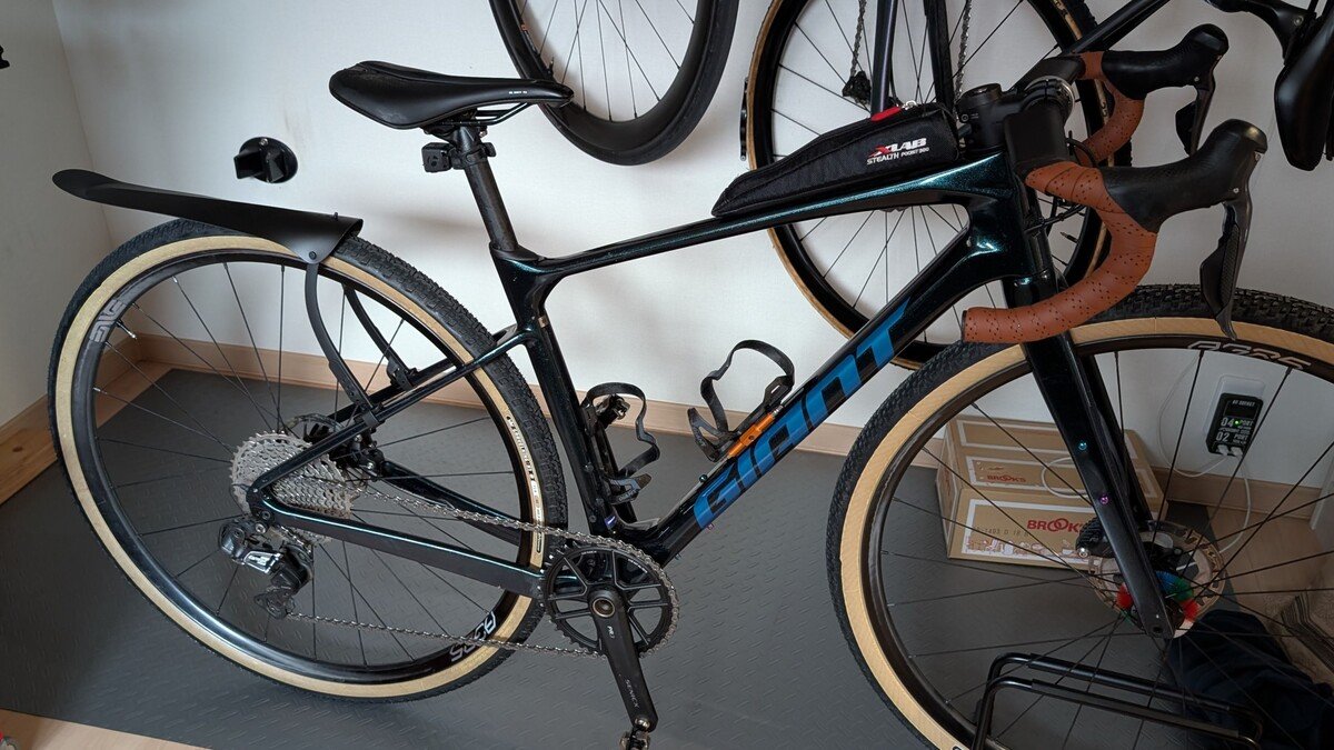 雨でも戦えるよう、泥除けを初導入