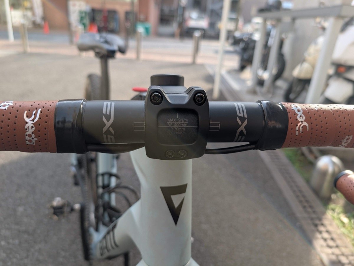 久しぶりのハンドル外装油圧ホース