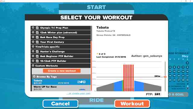 Zwiftでオリジナルワークアウトを作ったので配布してみる