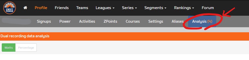 Profile > Analysisでログデータの比較ができる